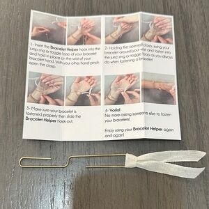 Bracelet Helper Tool with Gold Hook